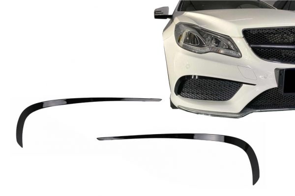 Μπροστινά Flaps Πλαϊνά Fins Flacs για Mercedes E-Class C207 Coupe A207 Cabriolet Facelift Sport Line (2013-2017)