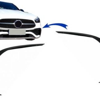 Μπροστινά Splitters Fins Aero για Mercedes C Class W206 Sport Line (2021-Up) Piano Black