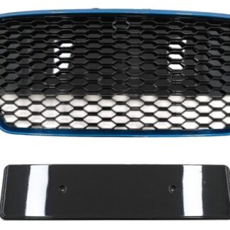 Μπροστινή Μάσκα για Audi R8 42 1st Generation Facelift (2013-2015) RS Design Glossy Black Blue