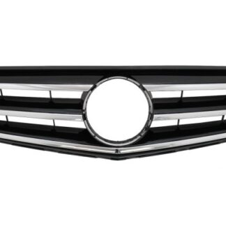 Μπροστινή Μάσκα για Mercedes C-Class W204 S204 Limousine Station Wagon (2007-2014) Piano Black