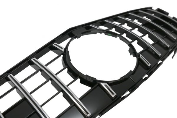 Μπροστινή Μάσκα για Mercedes SL-Class R231 (2012-2016) GT-R Panamericana Design Black Chrome - Image 3
