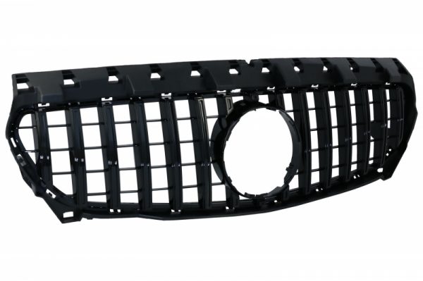 Μπροστινή Κεντρική Μάσκα για Mercedes CLA C117 X117 W117 (2013-2018) CLA45 GT-R Panamericana Design All Black - Image 2