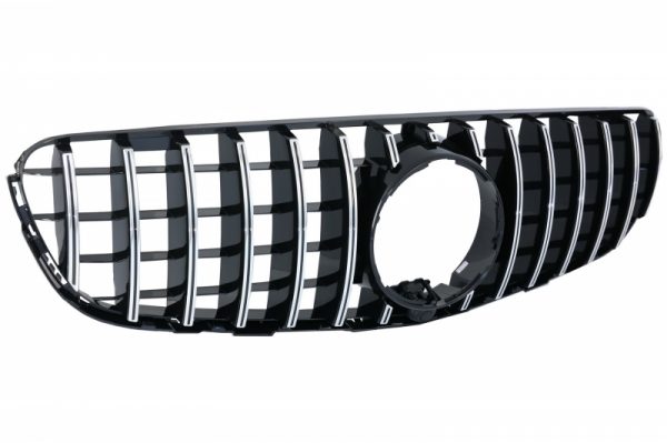 Μπροστινή Κεντρική Μάσκα για MERCEDES GLC X253 C253 (2015-2018) GT R Panamericana Look Chrome - Image 2