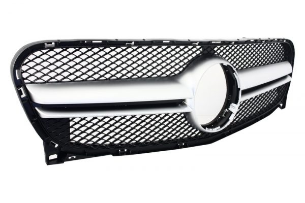 Μπροστινή Μάσκα για Mercedes GLA-Class X156 (2014-2016) GLA45 Design Silver - Image 2