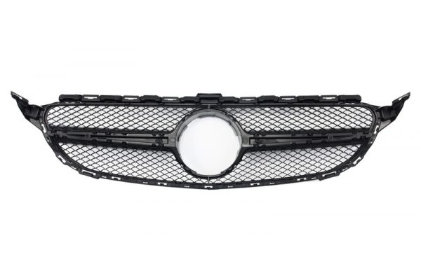 Μπροστινή Μάσκα για MERCEDES C-Class W205 S205 C205 A205 (2014-2018) C63 Design Silver - Image 3