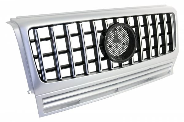 Μπροστινή Μάσκα για MERCEDES G-Class W463 (1990-2014) G63 GT-R Panamericana Design Silver - Image 2