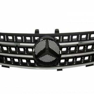 Μπροστινή Μάσκα για Mercedes ML W164 (2005-2008) Black Chrome