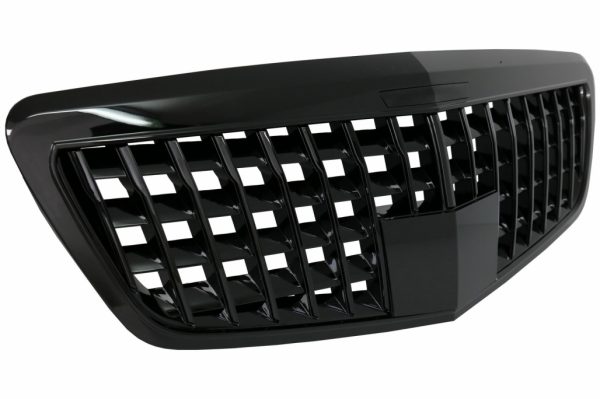 Μπροστινή Μάσκα για Mercedes S-Class W221 (2006-2013) Vertical Design Piano Black - Image 2