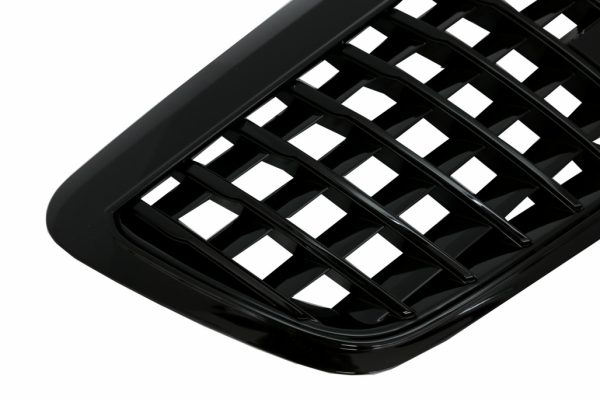 Μπροστινή Μάσκα για Mercedes S-Class W221 (2006-2013) Vertical Design Piano Black - Image 3