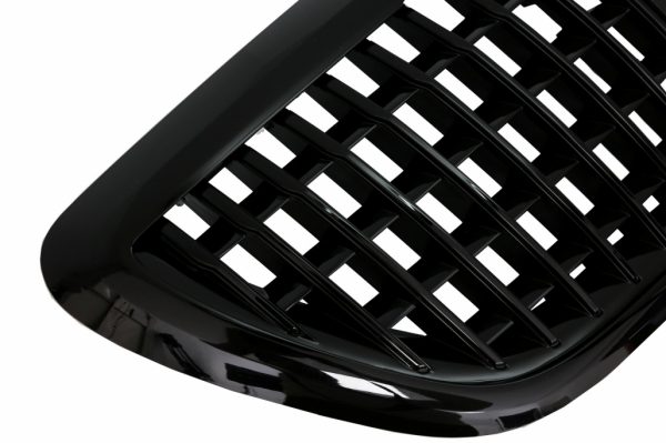 Μπροστινή Μάσκα για Mercedes S-Class W222 X222 (2014-2020) Vertical Design Piano Black - Image 3