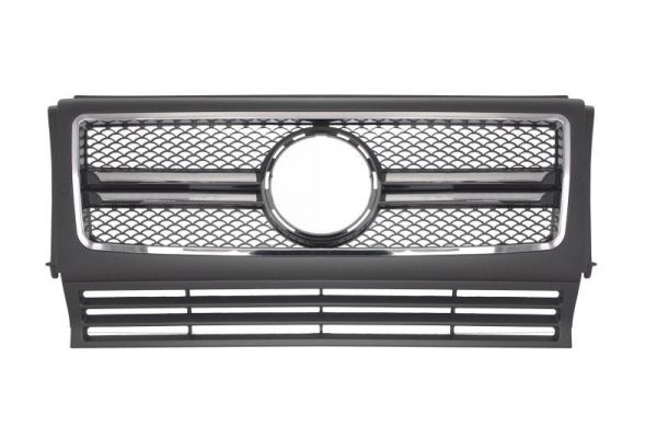 Μπροστινή Μάσκα για MERCEDES W463 G-Class (1990-2012) New G65 A-Design Matte και Piano Black με Chrome Frame Edition