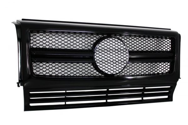 Μπροστινή Μάσκα για MERCEDES W463 G-Class (1990-2012) New G65 G63 Design Piano Full Black Edition - Image 2