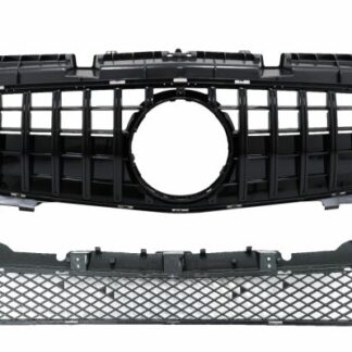 Μπροστινή Μάσκα με Lower Grille Mesh για Mercedes SLK-Class R172 (2011-2015) GT-R Panamericana Design Black