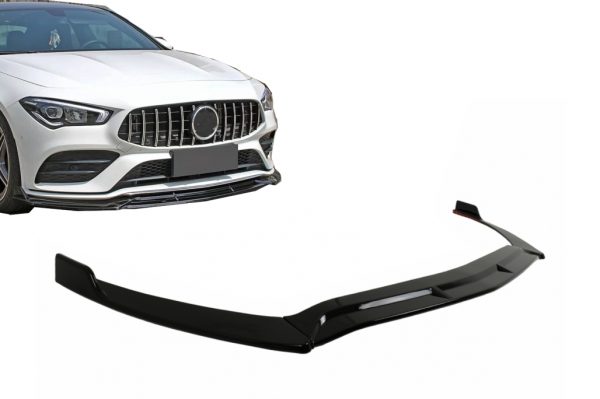 Μπροστινό Spoiler Lip για Mercedes CLA X118 C118 Sport Line CLA35 (2019-2023) Piano Black