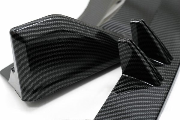 Μπροστινός Προφυλακτήρας Add-On Spoiler Lip για Audi A4 B9 8W S-Line (2016-2018) Carbon Look - Image 3