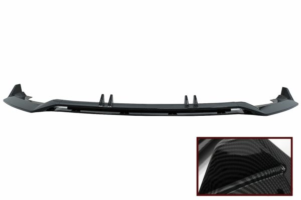 Μπροστινός Προφυλακτήρας Add-On Spoiler Lip για Audi A4 B9 8W S-Line (2016-2018) Carbon Look