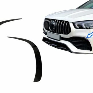 Μπροστινός Προφυλακτήρας Flaps Side Fins Flics για Mercedes GLE W167 GLE Coupe C167 (2019-up) μόνο για AMG Sport line προφυλακτήρας GLE53 Design Piano Black