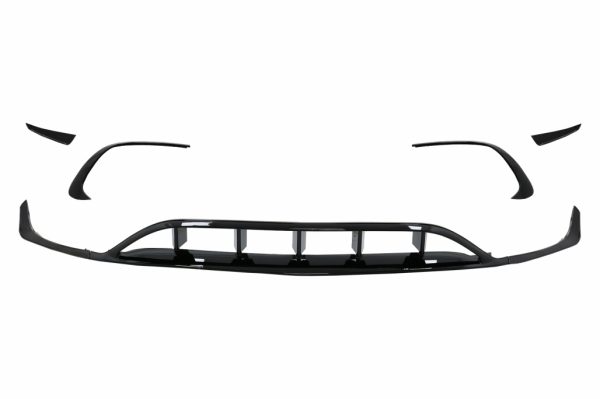 Μπροστινός Προφυλακτήρας Splitters Fins Aero για Mercedes A-Class W176 Facelift AMG Line (2015-2018) Piano Black - Image 2