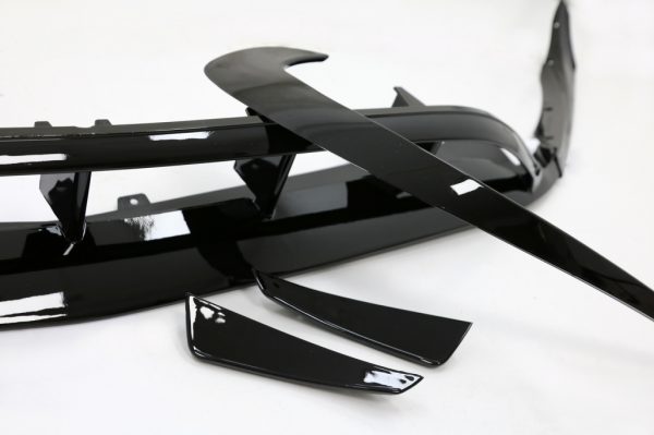 Μπροστινός Προφυλακτήρας Splitters Fins Aero για Mercedes A-Class W176 Facelift AMG Line (2015-2018) Piano Black - Image 3