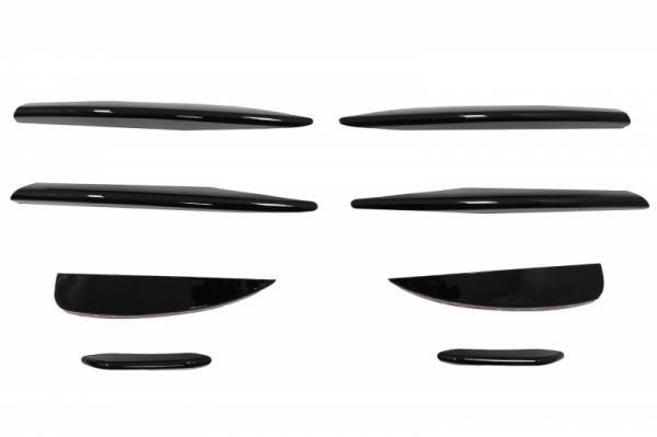 Μπροστινός Προφυλακτήρας Splitters Fins Aero για MERCEDES A Class W177 Hatchback V177 Sedan (04.2018-up) A45 Design Piano Black - Image 2