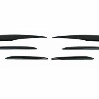 Μπροστινός Προφυλακτήρας Splitters Fins Aero για Mercedes E-Class W213 S213 C238 A238 Sport Line E53 (2016-2020) Piano Black