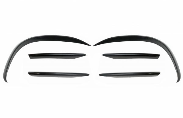 Μπροστινός Προφυλακτήρας Splitters Fins Flaps Aero για Mercedes C-Class W205 S205 C205 A205 Facelift (2019-up) C43 Design