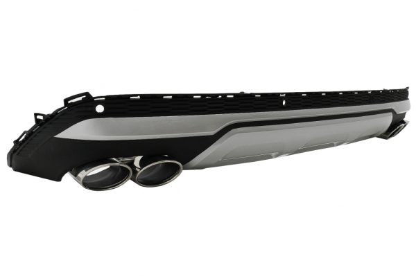 Πίσω Διαχύτης Diffuser Double Outlet με απολήξεις για Audi Q7 SUV 4M Facelift (2020-up) SQ7 Design - Image 3