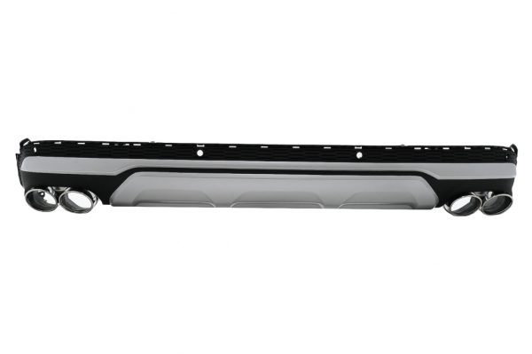 Πίσω Διαχύτης Diffuser Double Outlet με απολήξεις για Audi Q7 SUV 4M Facelift (2020-up) SQ7 Design