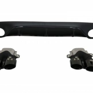 Πίσω Diffuser & Exhaust Tips για Mercedes E-Class C238 A238 AMG Sport Line Coupe Cabrio (2016+) E53 Night Package Design