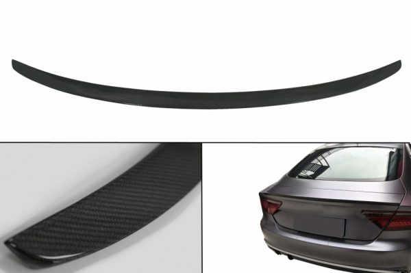 Πίσω Lid Spoiler για AUDI A7 4G8 S7 RS7 (2011-2017) Real Carbon