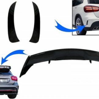 Πίσω Lid Spoiler με Πίσω Προφυλακτήρα Flaps Side Fins Flics για Mercedes GLA X156 GLA45 (2014-2019)