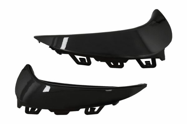 Πίσω Προφυλακτήρας Aero Flaps Flics Side Fins για Mercedes GLA SUV H247 (2020-up) Sport Line Piano Black