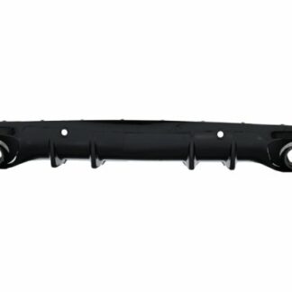 Πίσω Προφυλακτήρας Διαχύτης Diffuser Double Outlet με Exhaust Tips για Mercedes C-Class C205 A205 Coupe Cabriolet (2014-2019) C43 Design Night Package