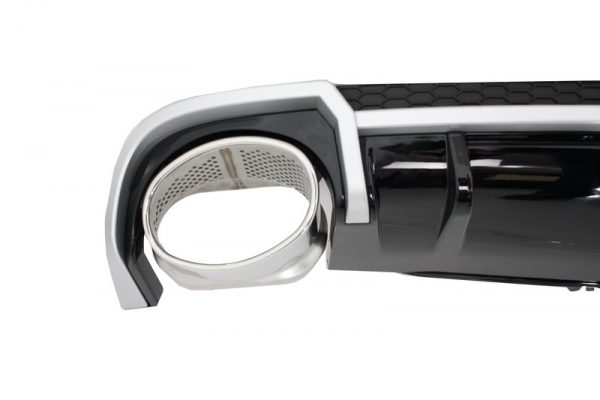 Πίσω Προφυλακτήρας Διαχύτης Diffuser Exhaust Tips για Audi A4 B9 8W (2016-2018) Sedan Avant RS4 Design - Image 3