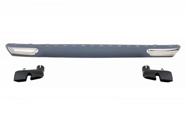Πίσω Προφυλακτήρας Διαχύτης Diffuser & Exhaust Tips για Audi A6 4G (2010-2014) Facelift W12 Design - Image 2
