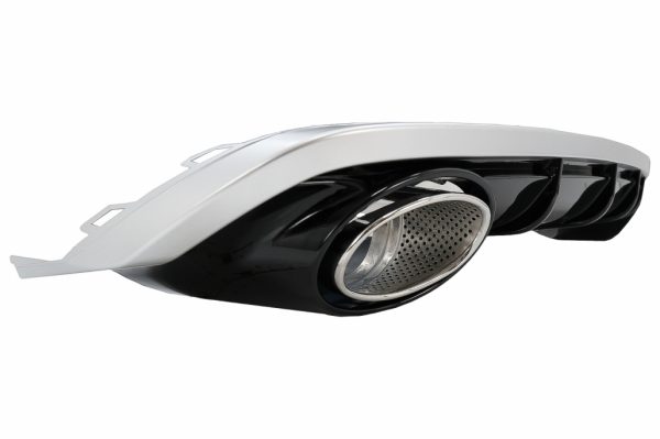 Πίσω Προφυλακτήρας Διαχύτης Diffuser & Exhaust Tips για Audi A6 4G Facelift (2015-2018) RS6 Design - Image 3