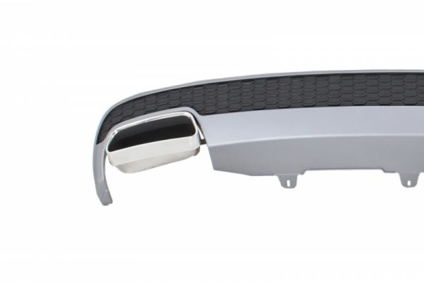 Πίσω Προφυλακτήρας Διαχύτης Diffuser & Exhaust Tips για Audi A6 4G Limousine (2011-2014) Facelift Look - Image 2