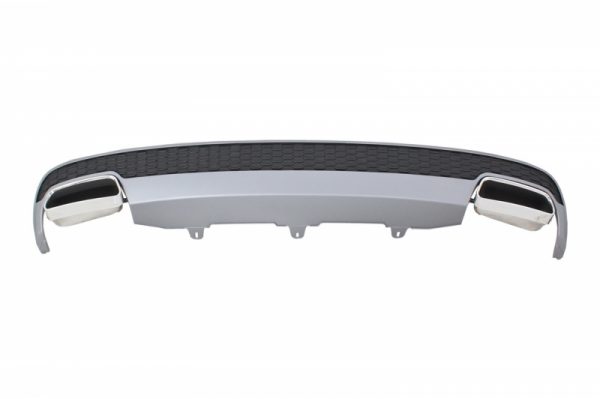 Πίσω Προφυλακτήρας Διαχύτης Diffuser & Exhaust Tips για Audi A6 4G Limousine (2011-2014) Facelift Look
