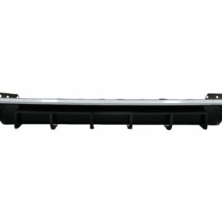 Πίσω Προφυλακτήρας Διαχύτης Diffuser & Exhaust Tips για Audi A6 C8 4K Avant Sedan (2018-up) RS6 Design Silver