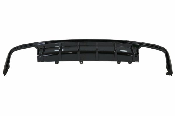 Πίσω Προφυλακτήρας Διαχύτης Diffuser & Exhaust Tips για Audi A6 C8 4K Avant Sedan (2018-up) S6 Design Piano Black - Image 3