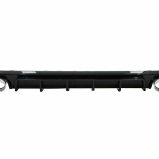 Πίσω Προφυλακτήρας Διαχύτης Diffuser & Exhaust Tips για Audi A6 C8 4K Avant Sedan (2018-up) S6 Design Piano Black