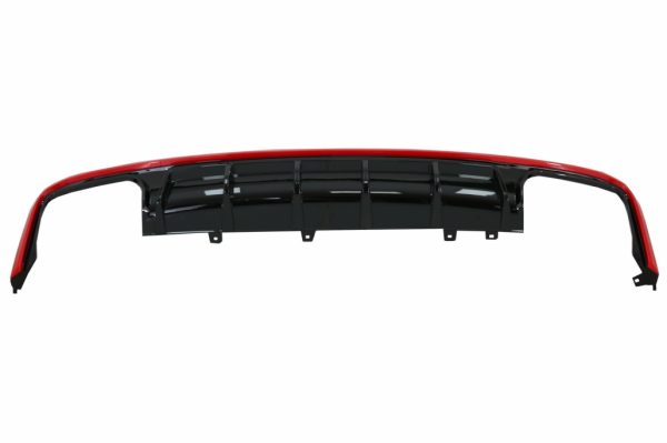 Πίσω Προφυλακτήρας Διαχύτης Diffuser & Exhaust Tips για Audi A6 C8 4K Avant Sedan (2018-up) S6 Design Red - Image 3