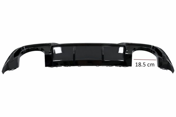 Πίσω Προφυλακτήρας Διαχύτης Diffuser για Audi A3 8V Facelift (2016-2019) Hatchback Sportback RS3 Design μόνο S-line Προφυλακτήρας Piano Black - Image 2