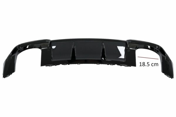 Πίσω Προφυλακτήρας Διαχύτης Diffuser για Audi A3 8V Facelift (2016-2019) Sedan Cabrio RS3 Design μόνο S-line Προφυλακτήρας Piano Black - Image 3