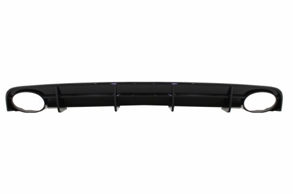Πίσω Προφυλακτήρας Διαχύτης Diffuser και Exhaust Tips για Audi A6 4G Facelift (2015-2018) RS6 Design Black μόνο S-Line Bumper - Image 3