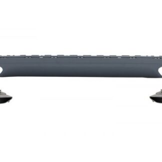 Πίσω Προφυλακτήρας Diffuser Διαχύτης με Exhaust Muffler Tips για AUDI A8 D4 (2010-2014) W12 Design