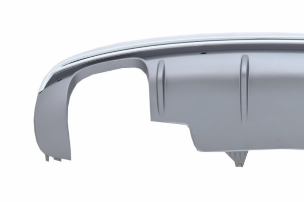 Πίσω Προφυλακτήρας Spoiler Διαχύτης Diffuser Double Outlet για AUDI Q5 8R Facelift (2013-2016) S-Line Bumper - Image 3
