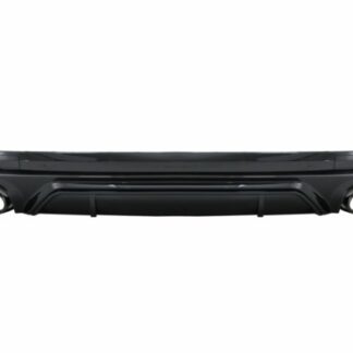 Πίσω Προφυλακτήρας Spoiler Διαχύτης Diffuser Double Outlet για Audi Q5 SUV FY S-Line (2018-2020) Black Tips