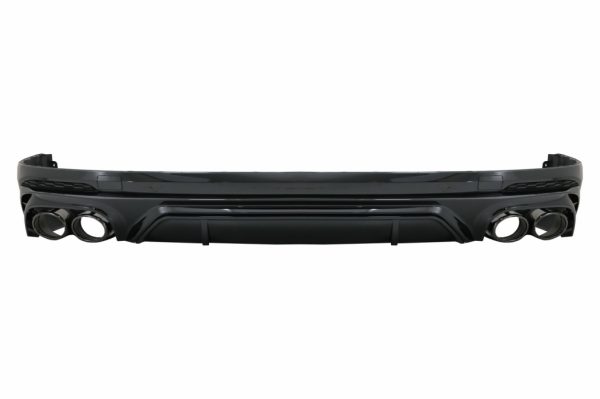 Πίσω Προφυλακτήρας Spoiler Διαχύτης Diffuser Double Outlet για Audi Q5 SUV FY S-Line (2018-2020) Black Tips