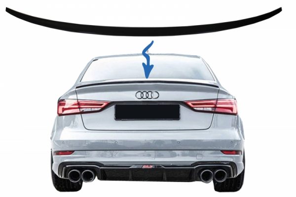 Πίσω Spoiler για Audi A3 8V Sedan (2013-Up) Piano Black